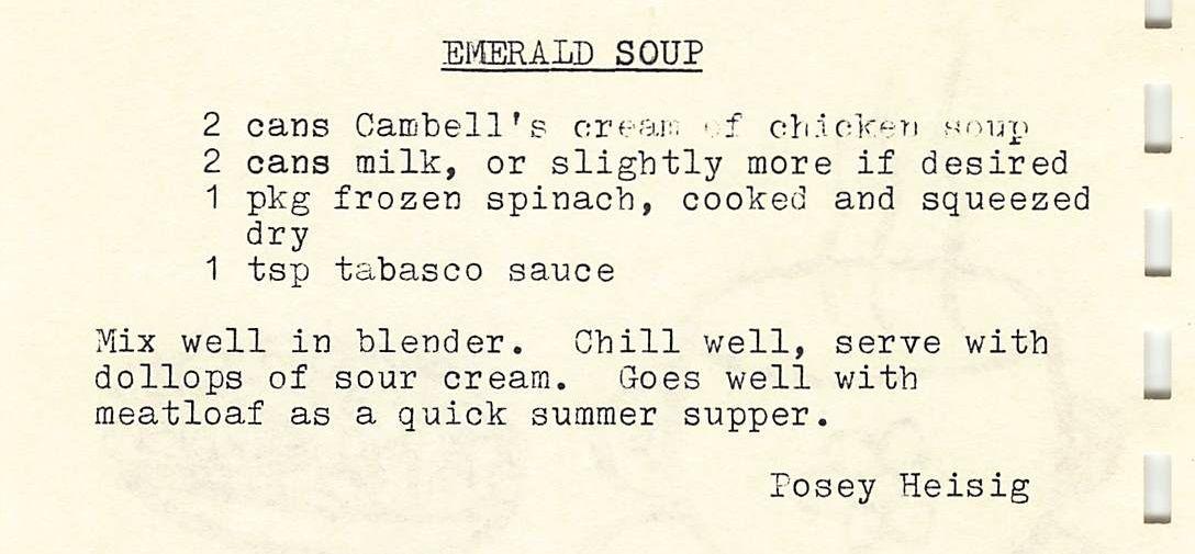 Emerald Soup Recipe