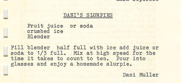 DANI'S SLURPIES