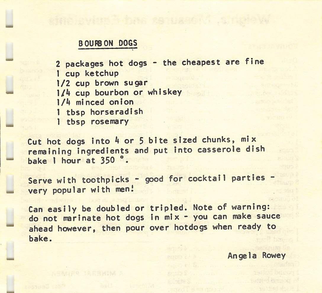 Bourbon Dogs Recipe